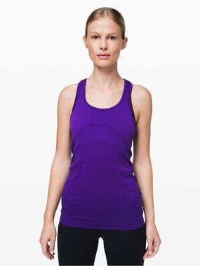 Lululemon Swiftly Tech Razorback Tank in Dark Purple